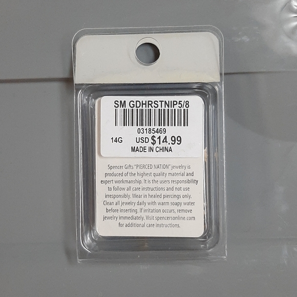 *Pierced* Heart-Shaped Nipple Jewelry - Picture 2 of 2